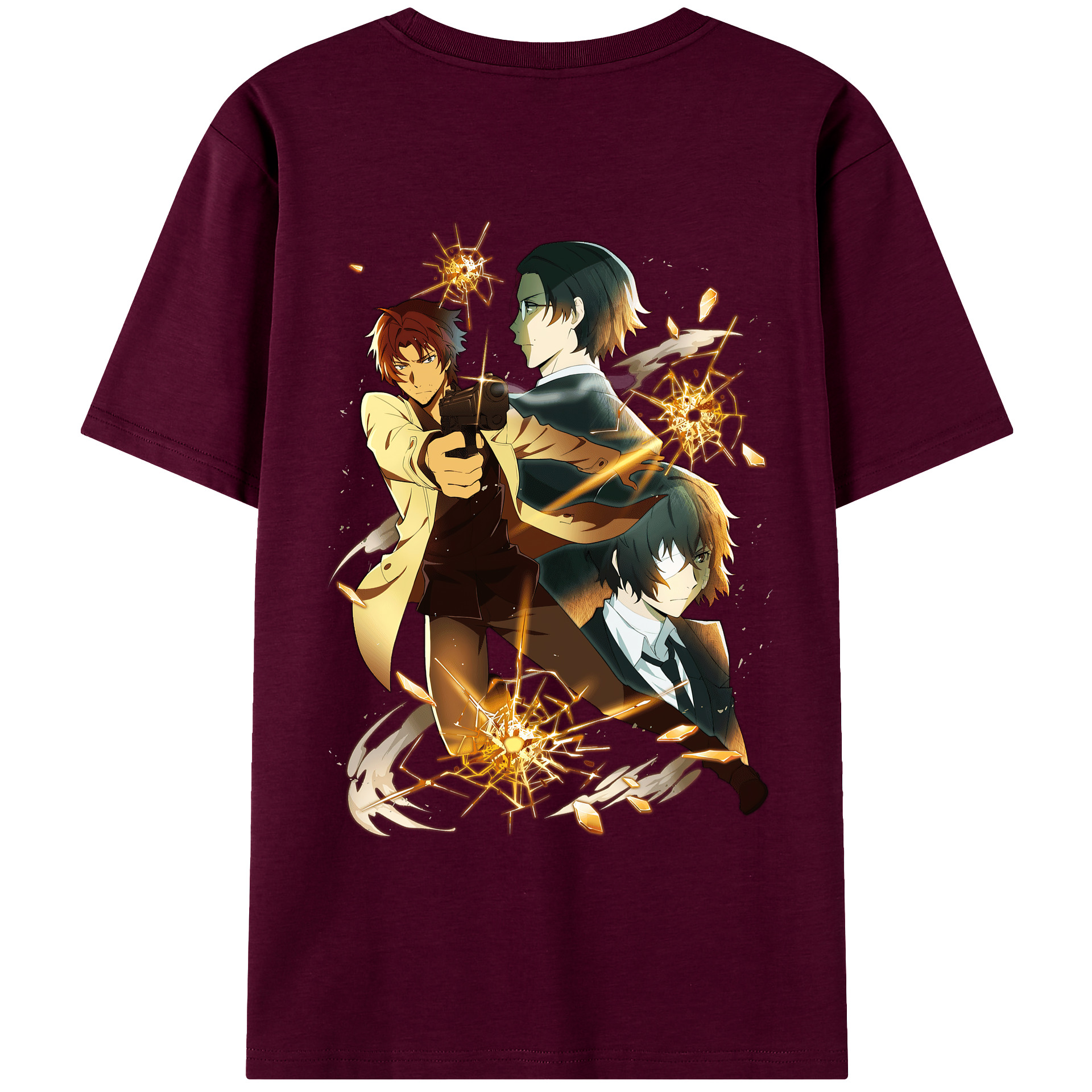 （画像用） 文豪ストレイドッグス Bungo Stray Dogs レディース半袖Tシャツ(バックプリント)